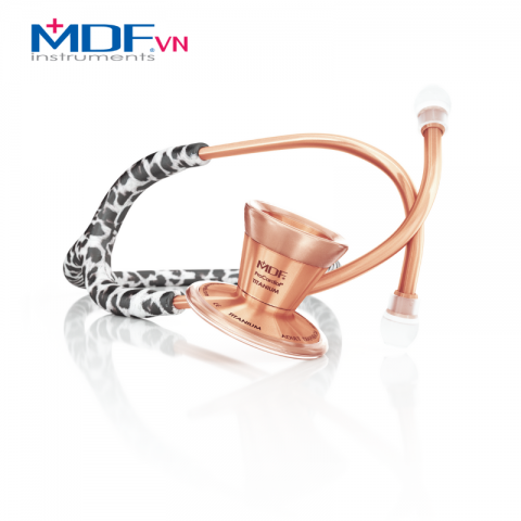 Ống nghe MDF ProCardial Cardiology Titanium - Snow Leopard / RoseGold